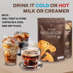 Mushroom Coffee, Adaptogenic 6 Mushrooms with Lion’S Mane, Reishi, Cordyceps, Sh