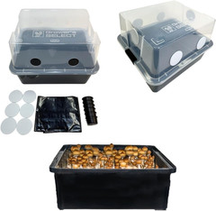 Grower’S Select Mushroom Monotub Fruiting Chamber with Filter Disks and Liner