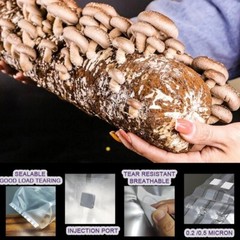 Mushroom Grow Bags With Injection Port Substrate Mycelium Seeds Gas Filter