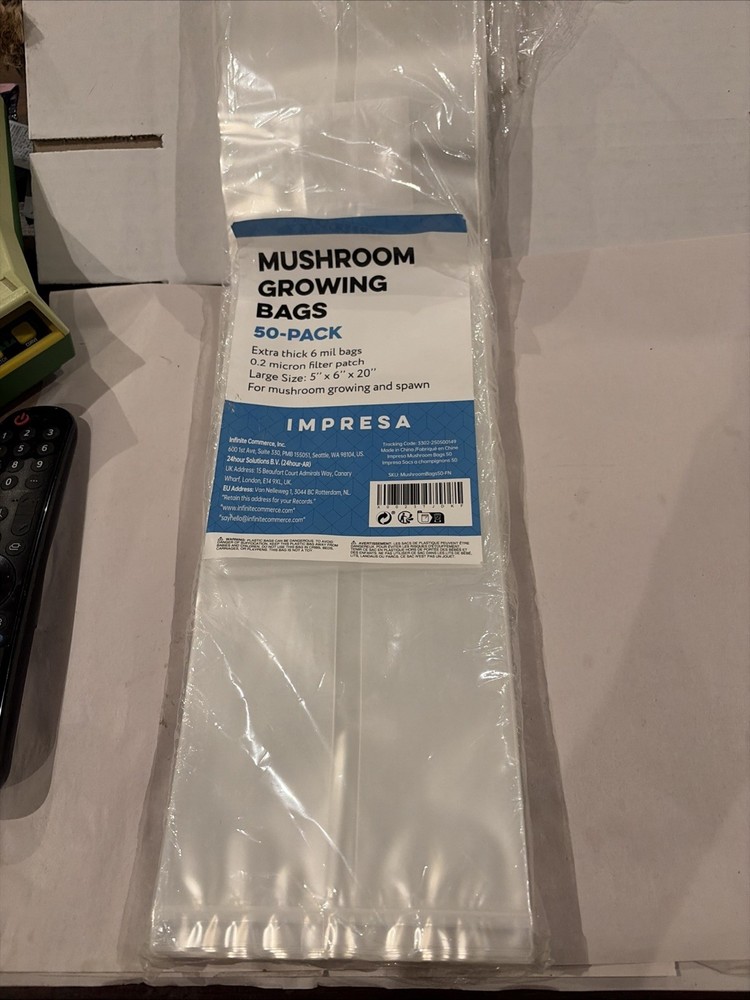 Mushroom Growing Bags 50 Pk