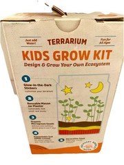 Back to the Roots Organic Pink Oyster Mushroom Grow Kit And Kids Terrarium Kit
