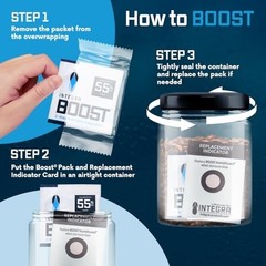 Two-Way Humidity Control Pack – 55% RH, 8g Size, Moisture Balancer for Food & He