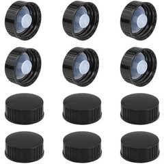 12pcs 28mm Growler Cap Phenolic resin cover Black Polyethylene sealed screw c…