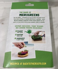 New Sealed Back to the Roots Organic Microgreens Grow Kit Mighty Mix