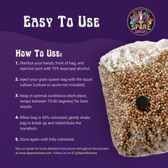 5lb Milo Sorghum Grain Spawn