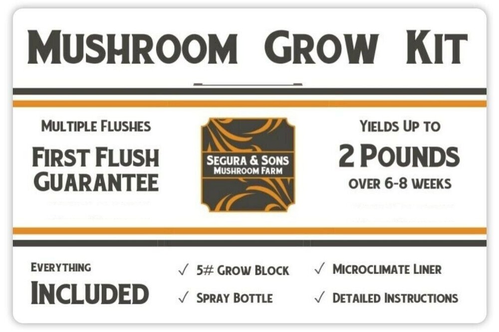 Segura & Sons Shiitake Mushroom Grow Kit – First Flush Guarantee