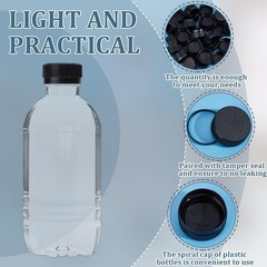 50Pcs Plastic Bottle Caps Black Screw-On Caps 29.5mm Inner Diameter Bottle Ju…