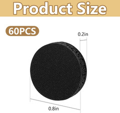 60 Pcs Mushrooms Self Healing Injection Ports, Self Adhesive Mushroom Cap Lid Pl