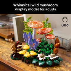 LEGO Botanicals Woodland Mushrooms – Building Set for Adults, Ages Multicolor