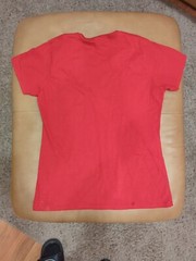 Festive Mushroom Spore Print Tshirt Medium Cranberry Color