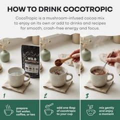 Wild Foods Organic Cocotropic Superfood Mushroom Hot 8 Ounce (Pack of 1)