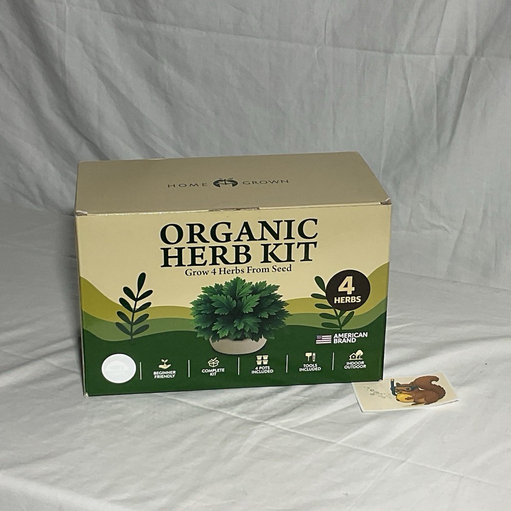 Countertop Organic Herb Kit, Beginner’s Garden, New