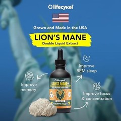 Life Cykel – Lion’s Mane Mushroom Extract with Kakadu 1 Fl Oz (Pack of 1)