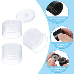 28/410 Replacement Flip Caps, 12Pcs Inner Dia 1.1″ Plastic Reusable Non-Spill…