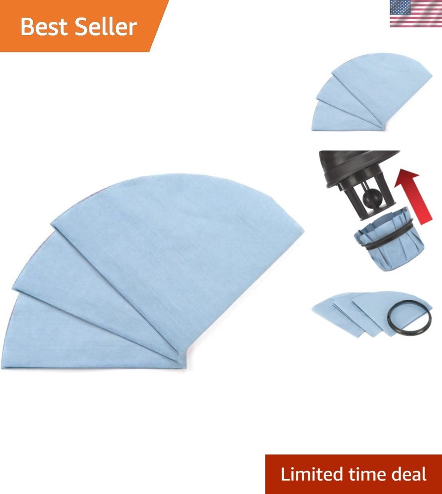 Eco-Friendly Reusable Paper Vacuum Filters – 3 Pack for Large Debris Collection