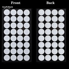 128pcs Synthetic Filter Discs, 20mm, 0.3μm, Adhesive Paper Stickers, Lab Use