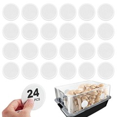 2.5″ Monotub Adhesive Filter Pads – 24 Pack for Fresh Mushroom Growth