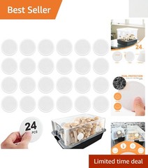 Versatile 24-Pack of 2.5″ Monotub Adhesive Filter Disks for Mushroom Growing