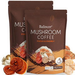 Mushroom Coffee, 6 Adaptogenic Mushrooms with Lion’S Mane, Cordyceps, Turkey …