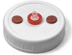 6 Liquid Culture Mason Jar Lids Regular Mouth for Mycology, 2 Injection Ports