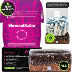 All-in-One Mushroom Grow Kit – 4LB Self-Healing Bag, Fast-Colonizing Substrate,
