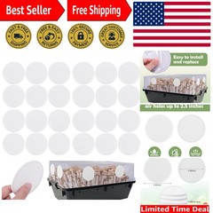 24 Pcs 2.5″ Adhesive Monotub Filter Disks – 2mm Thick for Safe Mushroom Growth