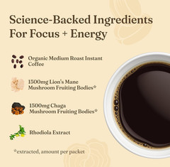 Mushroom Coffee Mix Pack of 2 – Lion’S Mane and Chaga & Cordyceps and Chaga