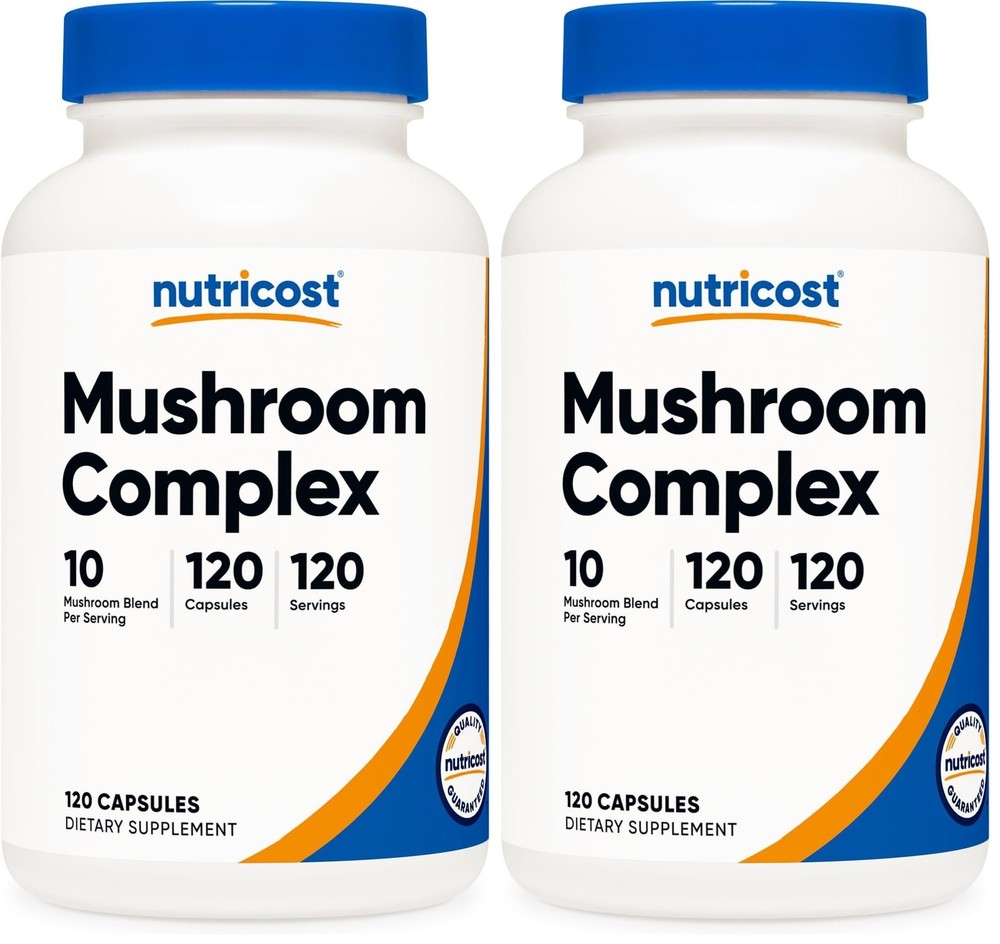Nutricost Mushroom Complex Supplement 120 Capsules for 120 Count (Pack of 2)