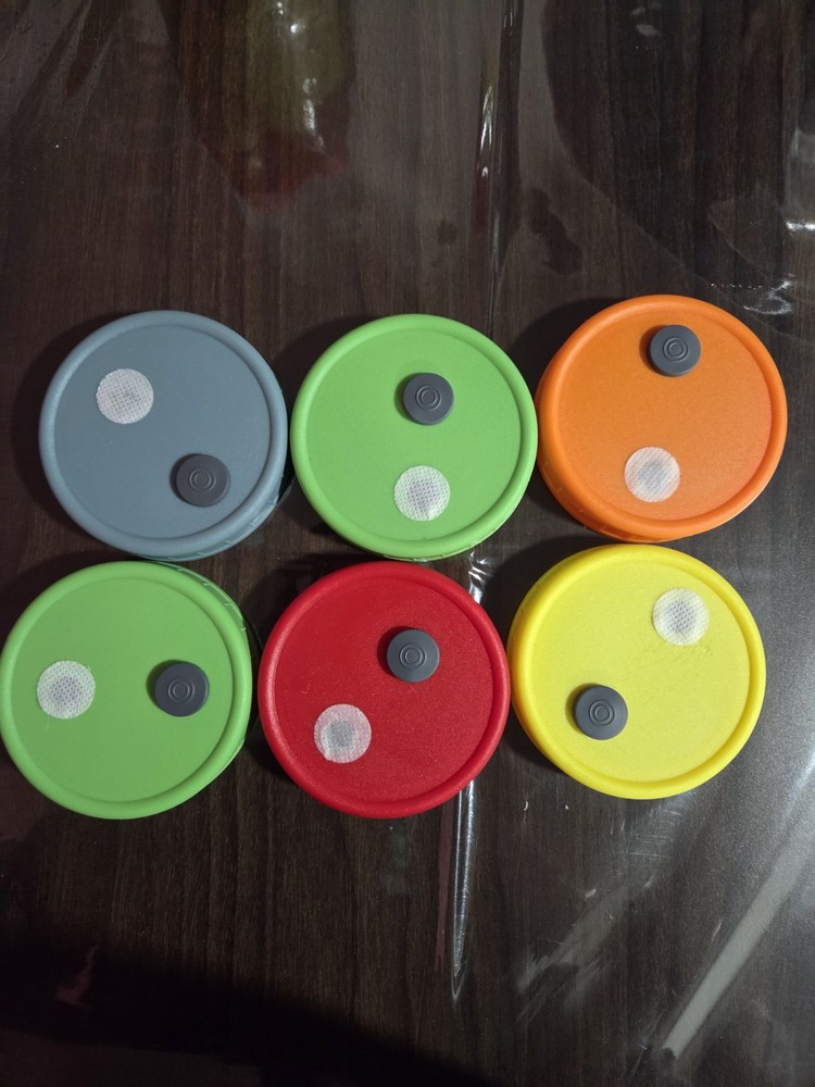Modified Liquid Culture/grain Jar Plastic LIDS, BALL Brand, Set of 6, Mycology