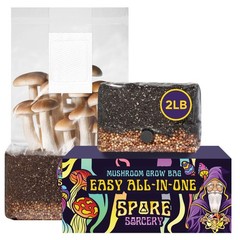 2 LB Mushroom Grow Bag – Nutrient-Enhanced, Injection Port, Easy Spore Growing!