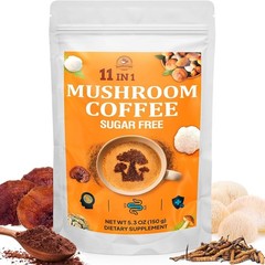 Mushroom Coffee – Mushroom Coffee Organic with 11 Superfood Mushrooms, Includ…