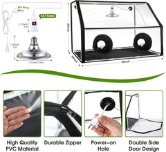 Mushroom Grow Tent with LED Grow Light Kit – 30 x 20 x 20 Inch Portable Design