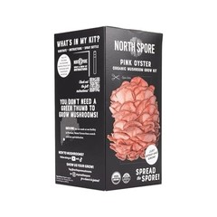 Organic Pink Oyster Mushroom Grow Kit – 4 lbs, USDA-Certified, Non-GMO, Easy to