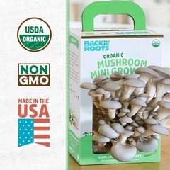 Back to the Roots Organic Mini Mushroom Grow Kit, Harvest Gourmet Oyster Mushroo