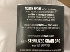 North Spore Sterilized Grain Bag With Injection Port