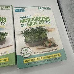 Back to the Roots Organic Microgreens Grow Kit Variety Pack Set of 3