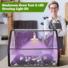 Mushroom Grow Tent with LED Grow Light Kit – 30 x 20 x 20 Inch Portable Design