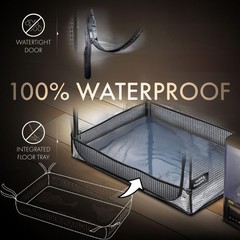 Mushroom Grow Tent with Light and Timer, 65″ x 27″ x 19″ x 65″, Transparent