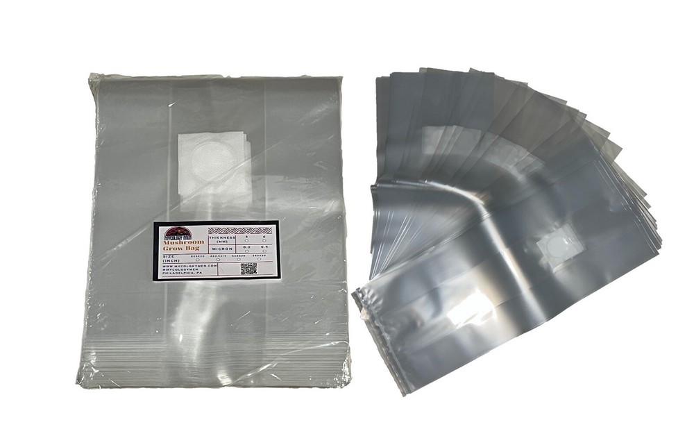 8x5x20 inch Mushroom Grow Bags | Mushroom Spawn Bags | Myco Bags