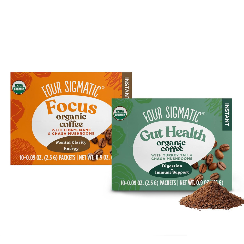 Mushroom Coffee Mix Pack of 2 – Lion’S Mane and Chaga & Cordyceps and Chaga