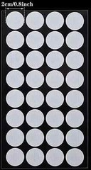self healing rubber injection port + 20mm 0.3 μm paper filter sticker