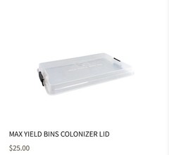 Max Yield Monotub Bundle (Base w/ Colonizer Lid & V2 tapered lid + filters)