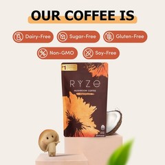 Organic Mushroom Coffee Starter Kit – 60 Servings, Adaptogenic Blend for Energy,