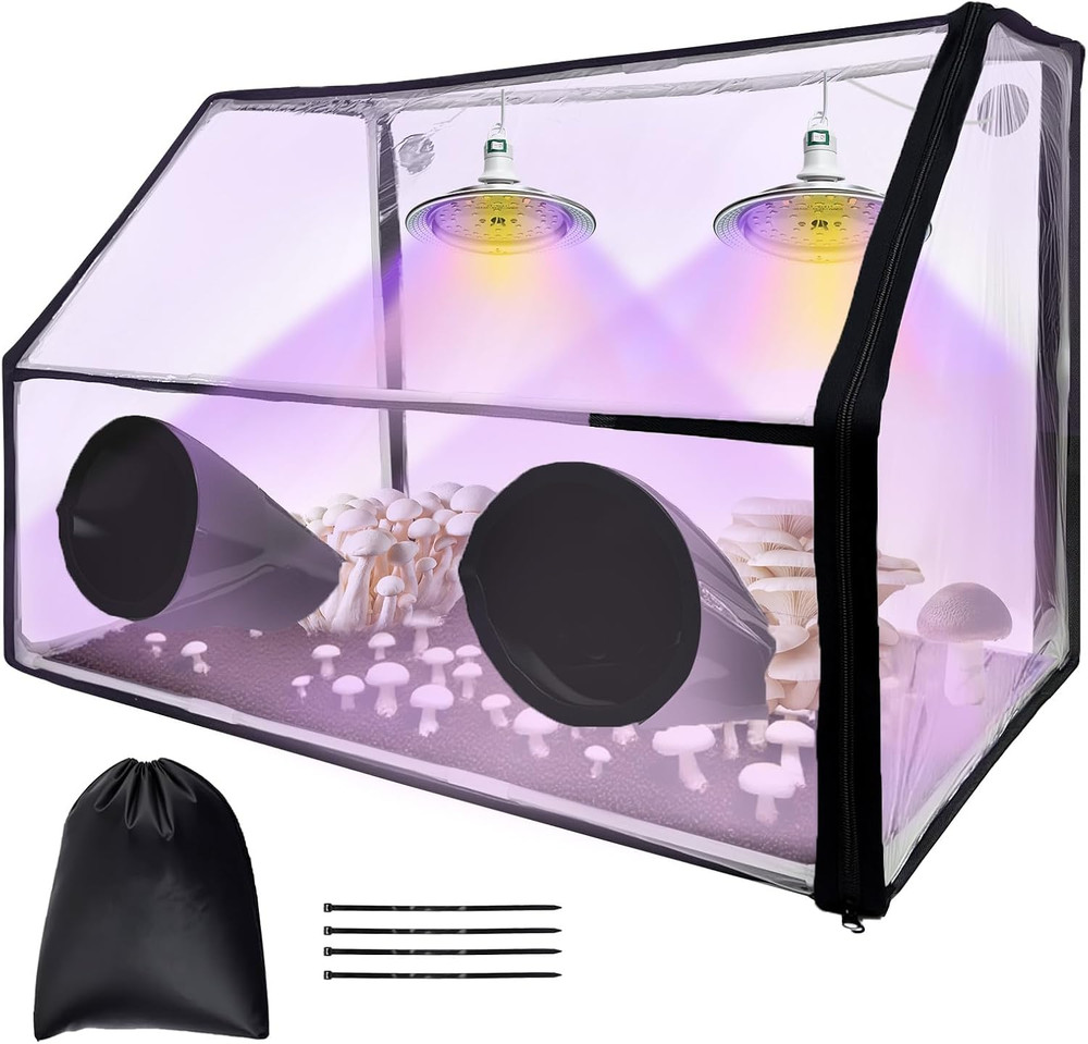 Large Still Air Box Mushroom Grow Set, 30×20×20 Inch Mycology Fume Hood