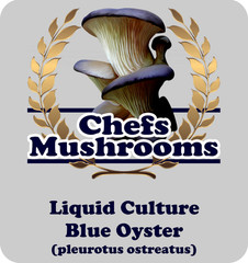 Blue Oyster Liquid Culture – 12cc Syringe – 1 Pack – Chefs Mushrooms