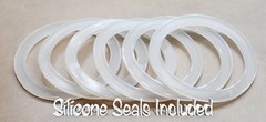 6 Liquid Culture Mason Jar Lids Wide Mouth for Mycology, 2 Injection Ports Each