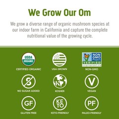 Om Mushroom Superfood Reishi Organic 7.05 Ounce (Pack of 1), No Color
