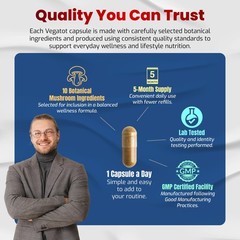 10 in 1 High Strength Mushroom Supplement – Lions Mane, Cordyceps, Reishi – Brai