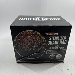 🍄‍🟫North Spore 3lb ORGANIC Sterilized Grain Bag with Injection Port, NEW 🍄‍🟫