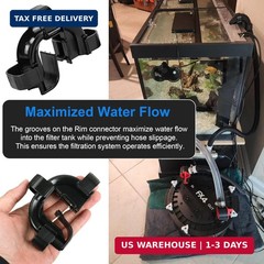 2 Pack Rim Connector Replacement for Fluval Fx4/Fx5/Fx6 Canister Filters, High P